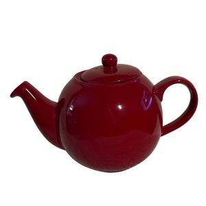 London Pottery Globe Red Teapot Designed in Britain Charming Kitchenware